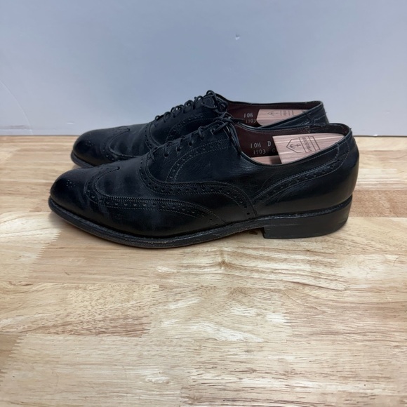 Vintage made in USA Allen Edmonds Black Leather Oxfords - Picture 4 of 9